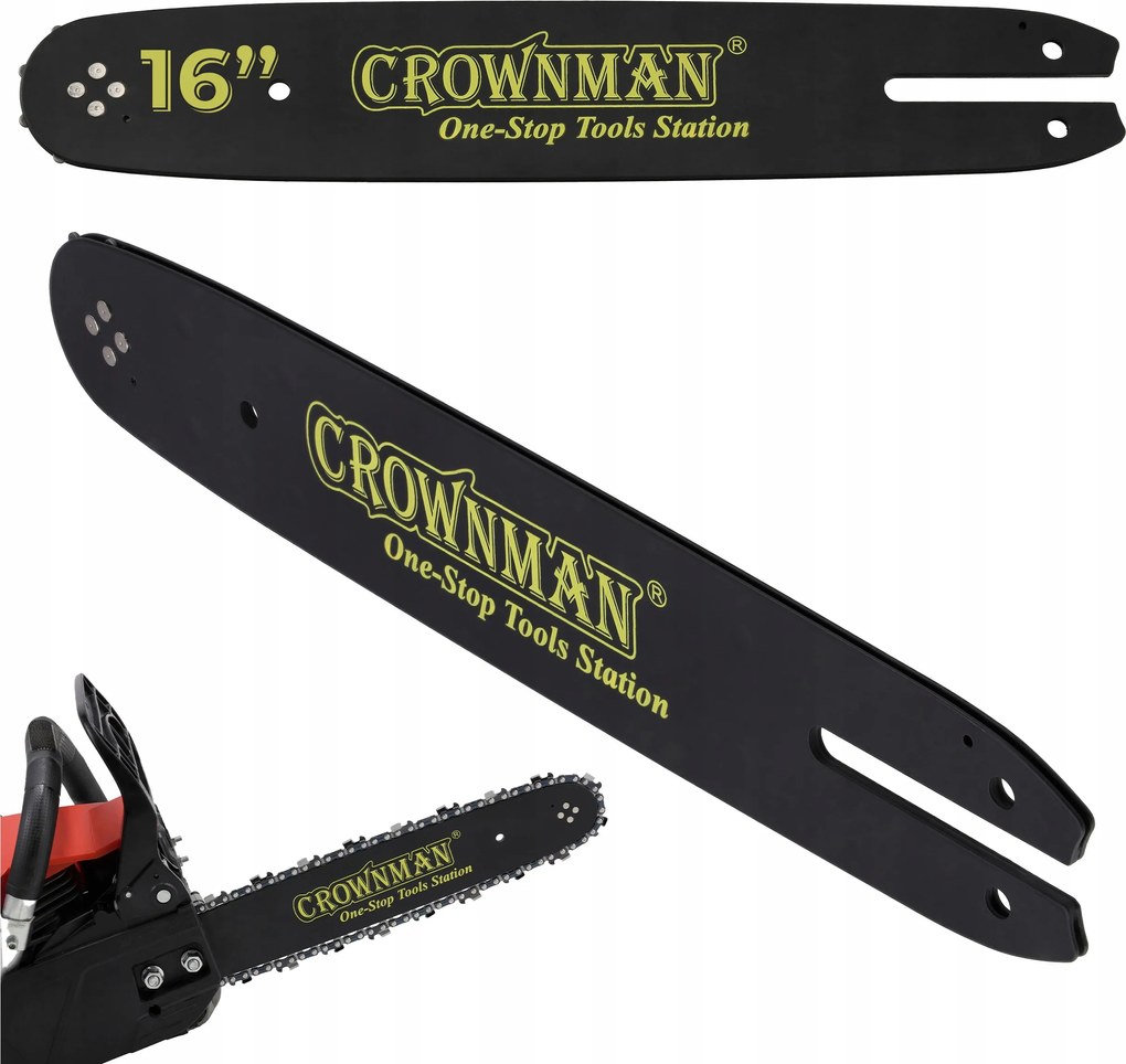 16”-os vezetősín szénacél láncfűrészhez, lánchoz