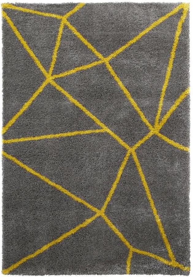 Royal Nomadic Grey & Yellow szürke-sárga szőnyeg, 160 x 230 cm - Think Rugs