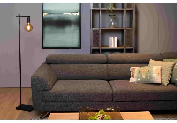 Lucide 21721/01/30 - Állólámpa LEANNE 1xE27/40W/230V fekete