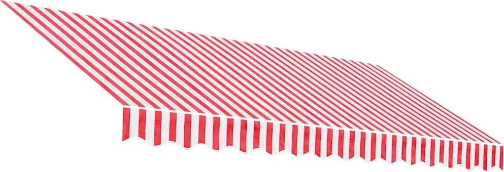 Piros és fehér csíkos pótszövet napellenzőhöz 3,5x2,5 m