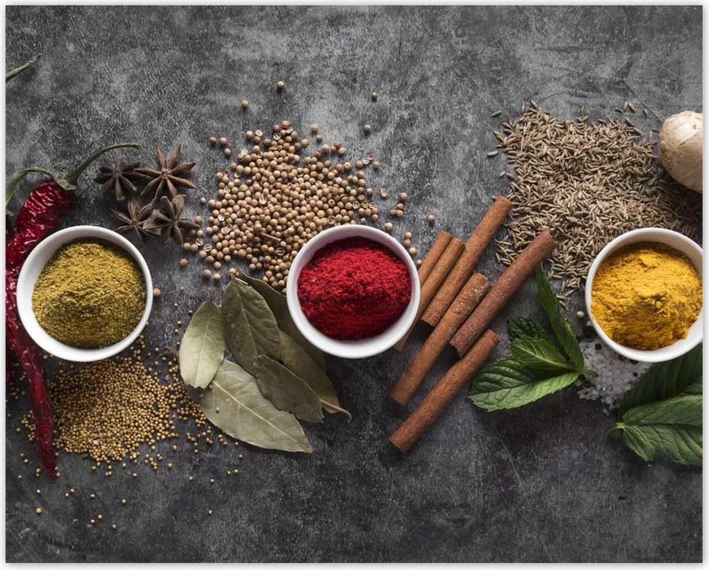 Poszterek 50x40 Fűszer triptichon Hot