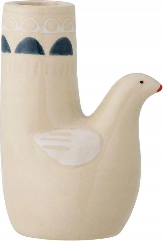 Bloomingville Trudy Gyertyatartó Kerámia Madár Fehér