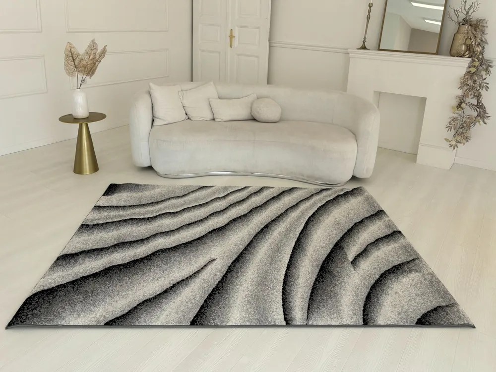 Nora 6033 szürke modern szőnyeg 80x250 cm