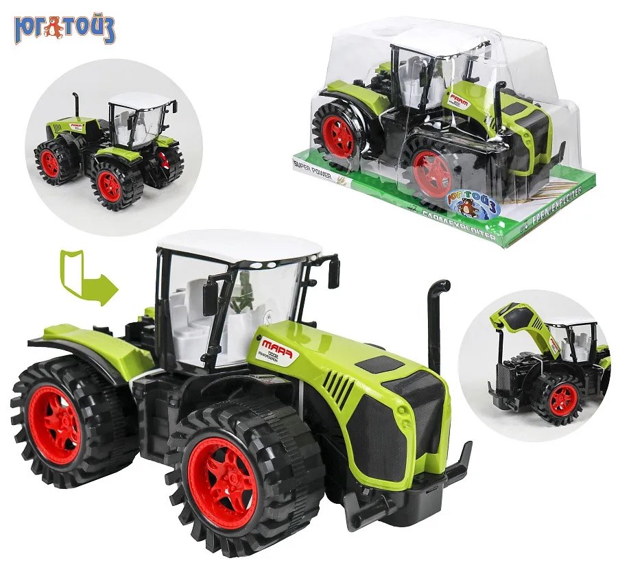 Rappa Hatalmas Traktor Állítható Fülkével Lendkerekes Óriás Játék