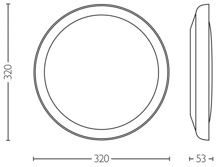 Philips - LED Dimmelhető mennyezeti lámpa PEBBLO LED/10W/230V 2700K fehér