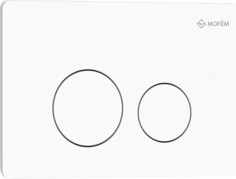 MOFÉM EVO 20 nyomólap, 2 vízmennyiségű, inox, matt fehér