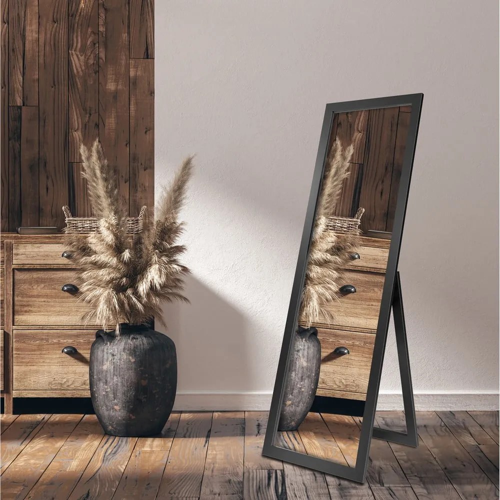 Sicilia állótükör fekete keretben, 46 x 146 cm - Styler