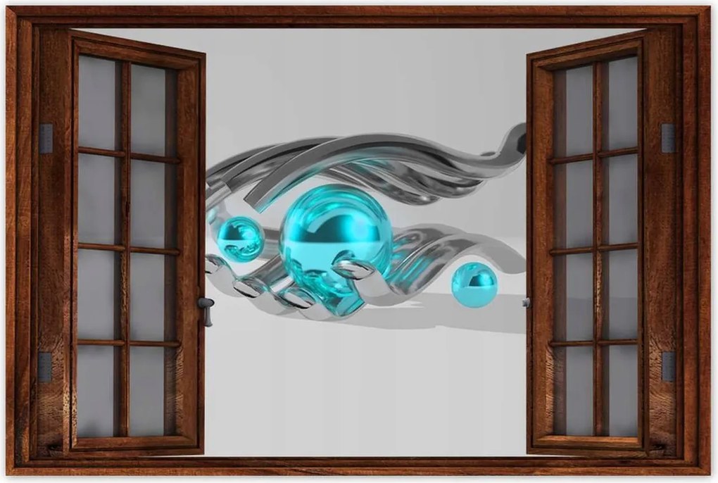 Poszterek 120x80 Kék golyók