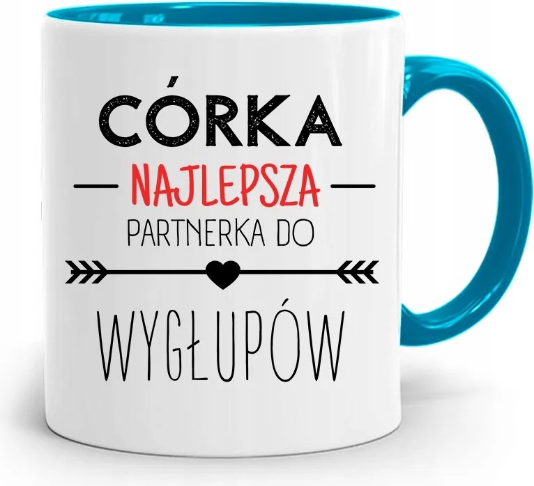 Kék Bögre Lányának Hülyéskedés Partnernek, fényképes nyomattal