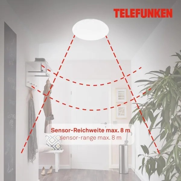 Telefunken 601306TF - LED Fürdőszobai mennyezeti lámpa LED/20W/230V átm. 40 cm