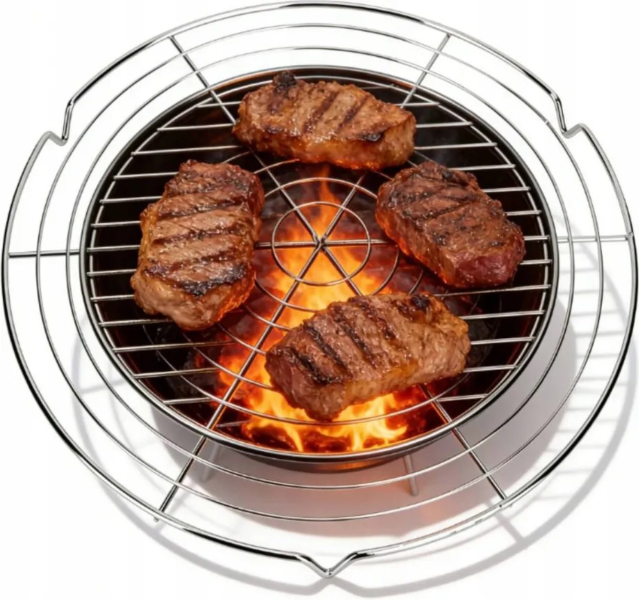 Acél Grillrács Sütőrács Cukormáz 32.5CM