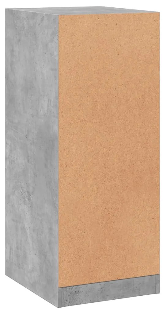 betonszürke szerelt fa ruhásszekrény 48 x 41 x 102 cm