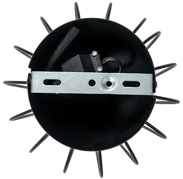 Modern mennyezeti lámpa fekete dróthálóval - Palica