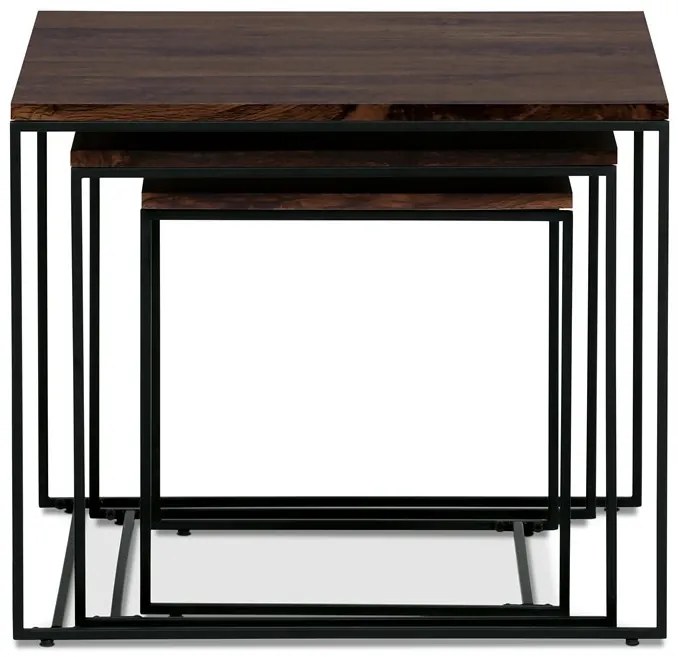 Dohányzóasztal 60 × 60 × 51 cm, MDF, dió WAL