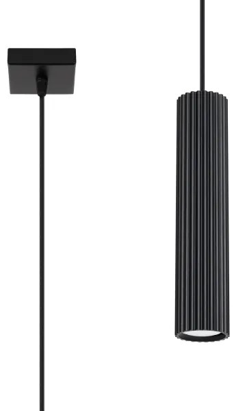 Brilagi - Csillár zsinóron CRESTO 1xGU10/10W/230V fekete