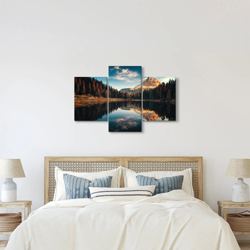 Kép - alpesi, olaszország, dolomitok, Antorno (90x60 cm)