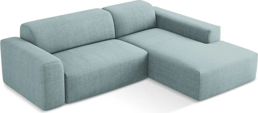 Kék sarokkanapé (jobb oldali-heverő résszel) Keli – Makamii