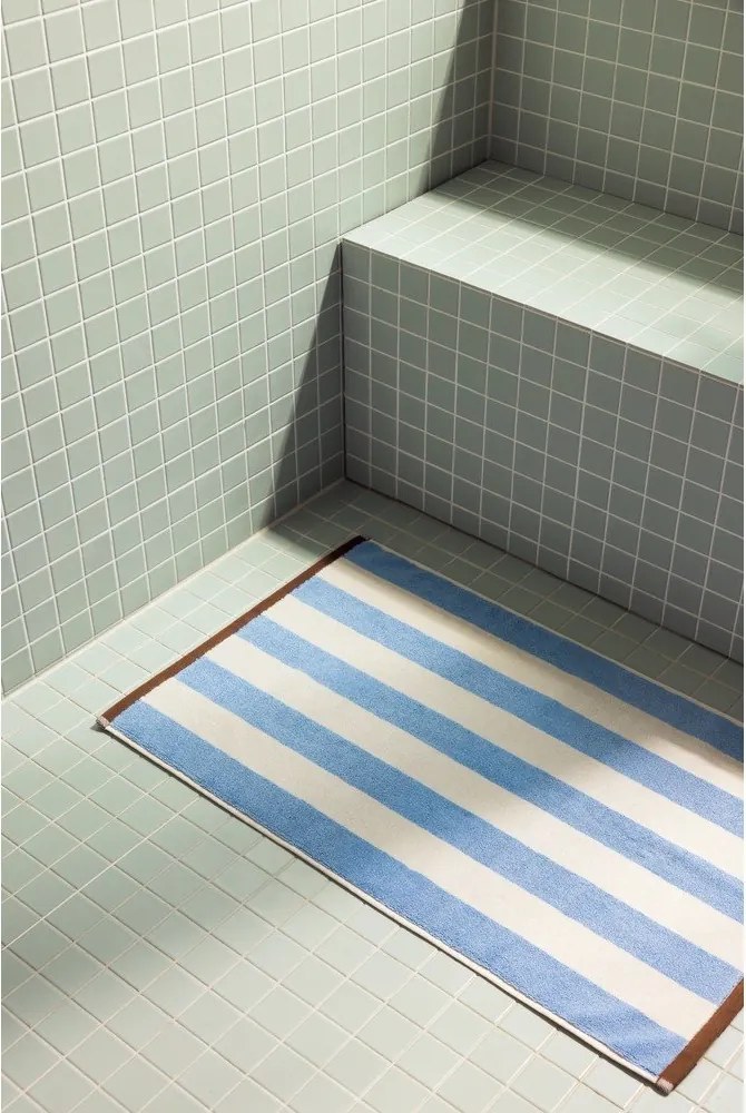 Kék textil fürdőszobai kilépő 50x80 cm Gobo – noo.ma