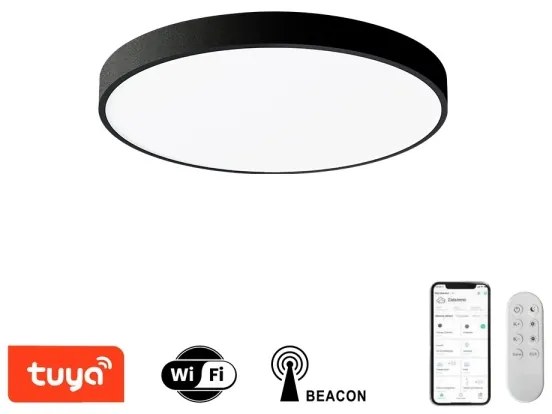Immax NEO 07248L-LED Dimmelhető lámpa SEMPLICI 36W/230V Wi-Fi Tuya fekete + távirányító