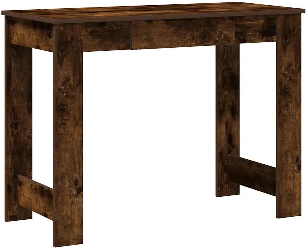 vidaXL füstös tölgy színű szerelt fa íróasztal 100x45x75 cm