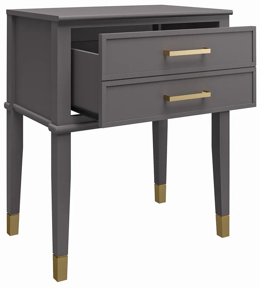 Sötétszürke éjjeliszekrény Westerleigh – CosmoLiving by Cosmopolitan