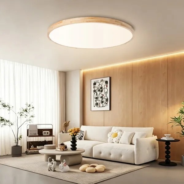 BRILAGI -LED dimmelhető lámpatest WOODLINE LED/128W/230V 3000-6000K tölgy átm. 100 cm+távirányító