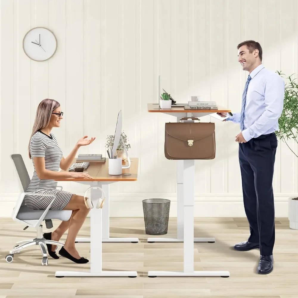 Elektromos, állítható magasságú íróasztal, 140x60 cm