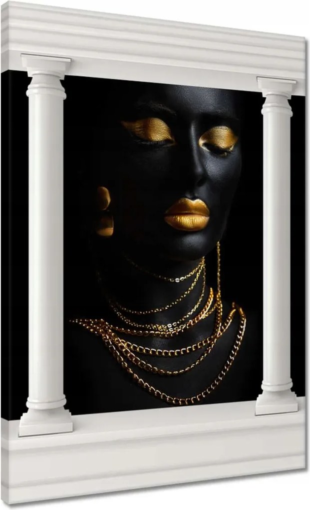 Vászonkép 50x70 Arany szemhéjak alatt