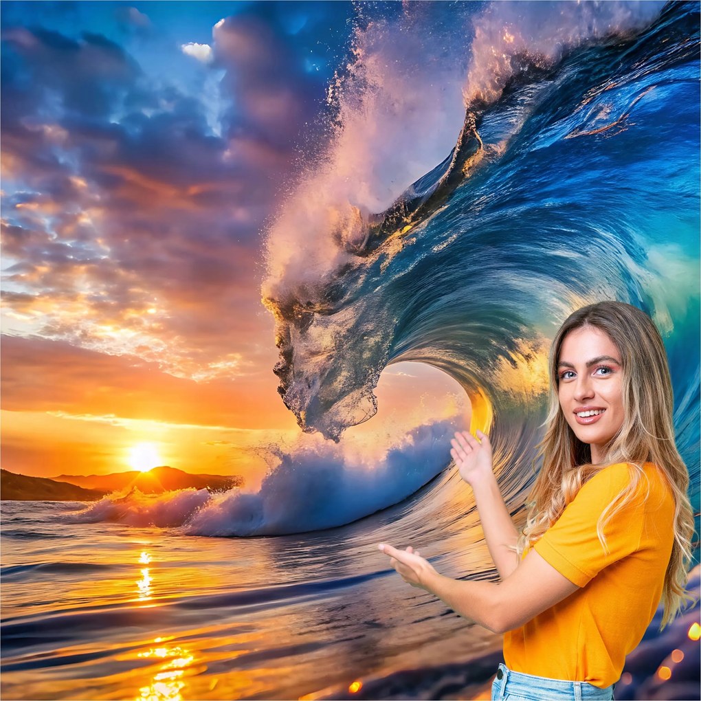 Fotótapéta Nappali Hálószoba Tengerpart Nap Pálmafák 490x280 PMSP05W