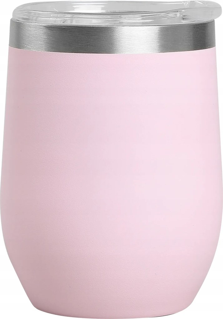 Termosz termo bögre Flam italokhoz Rózsaszín 360ml Homla Ajándék