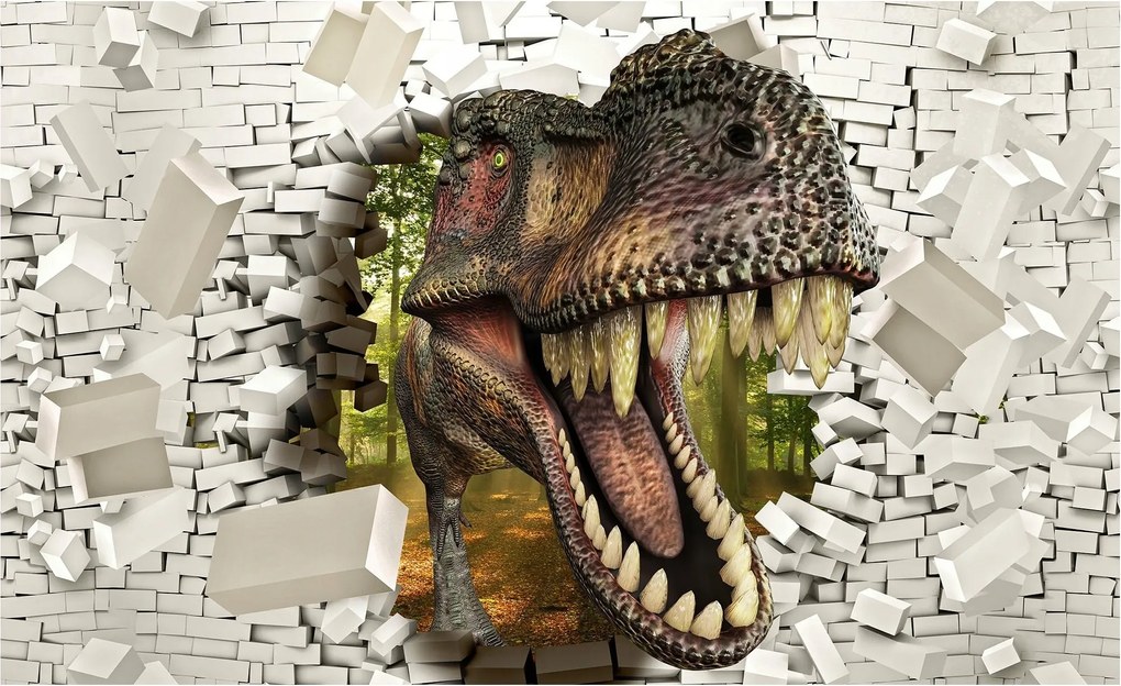 Dinoszaurusz Fotótapéta 3D Fotótapéta Ragasztó 152,5 x 104