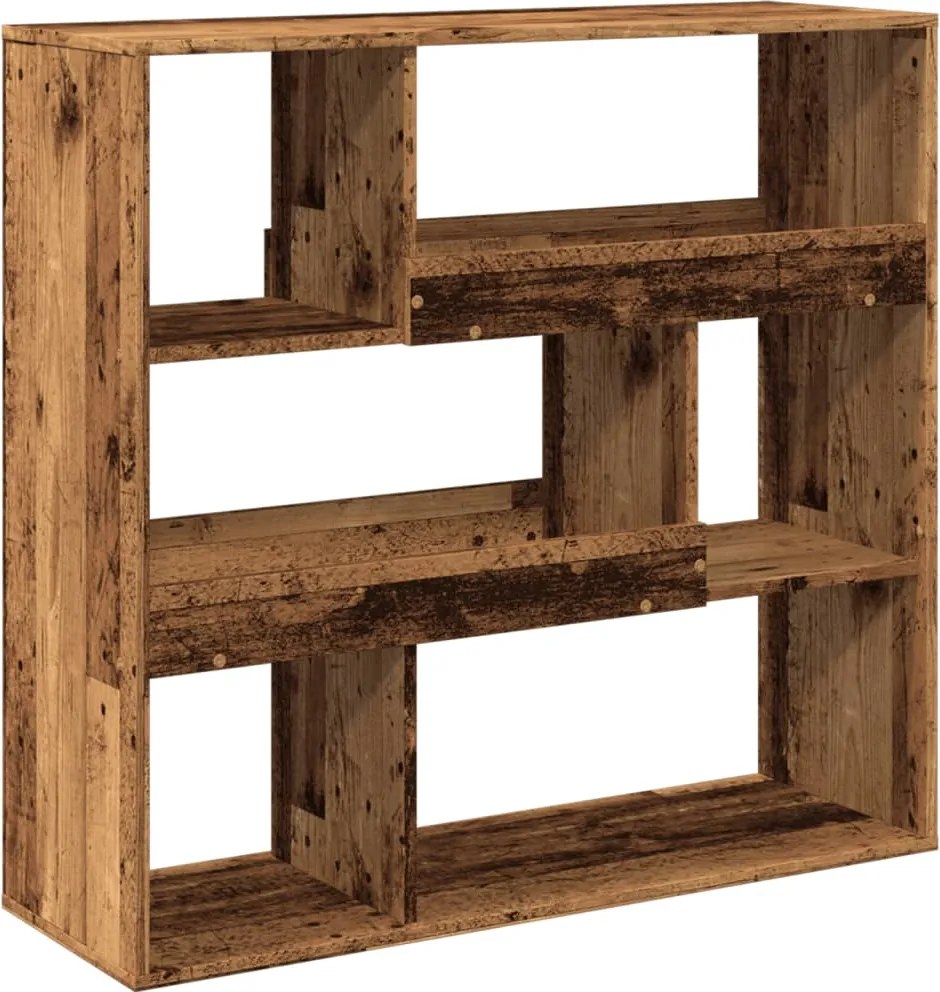 vidaXL antik fa színű térelválasztó könyvszekrény 100 x 33 x 94,5 cm