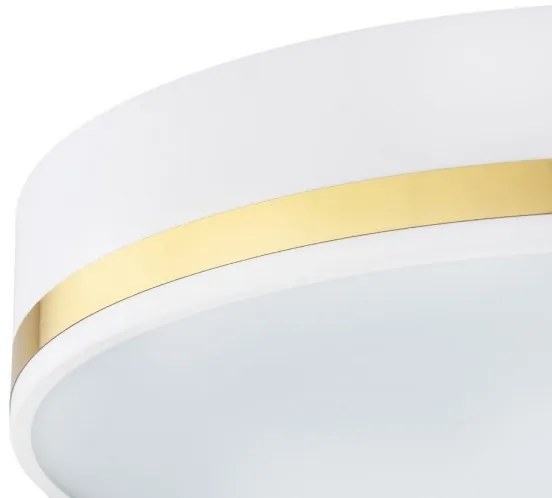 Argon 7034 - Mennyezeti lámpa AMORE 2xE27/15W/230V átmérő 25 cm fehér/arany