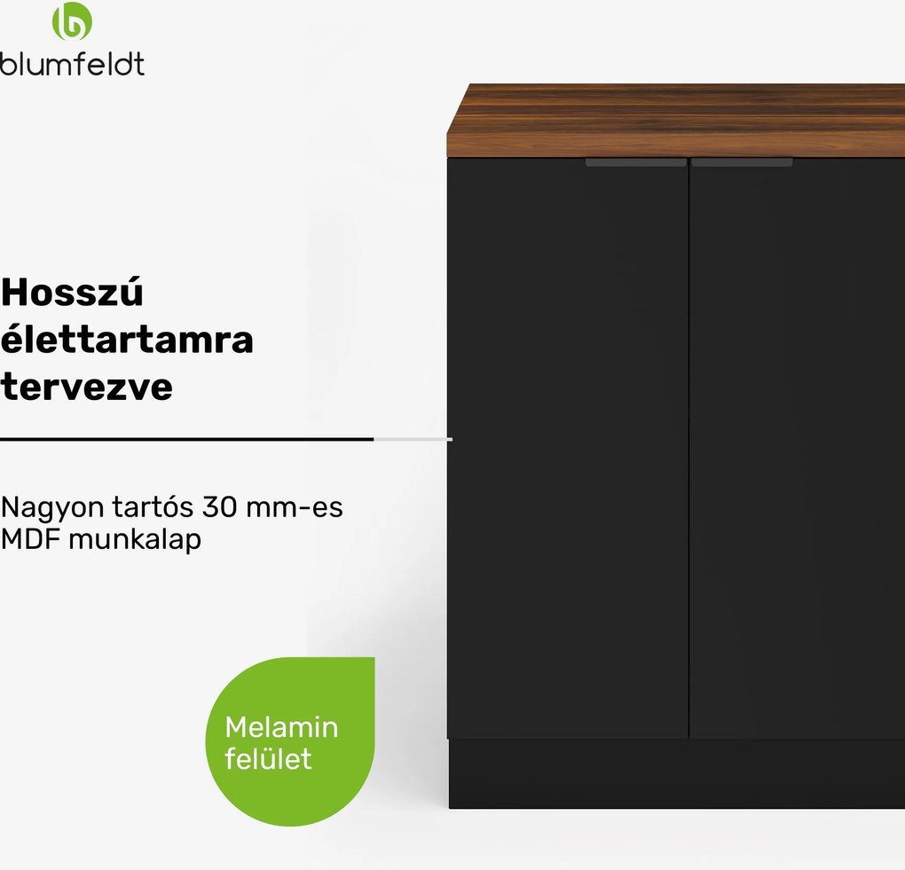 Blumfeldt WoodVista polcos állvány, Praktikus polcrendezés, Könnyen karbantartható anyagok, tárolóhely