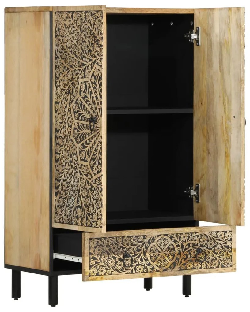 tömör mangófa magasszekrény 60 x 33 x 100 cm