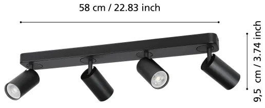 Eglo 900337 - LED RGBW Dimmelhető spotlámpa TELIMBELA-Z 4xGU10/4,9W/230V