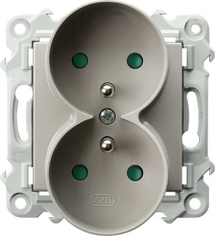 Dupla földelt aljzat Zafír Kasmír Bézs Ospel