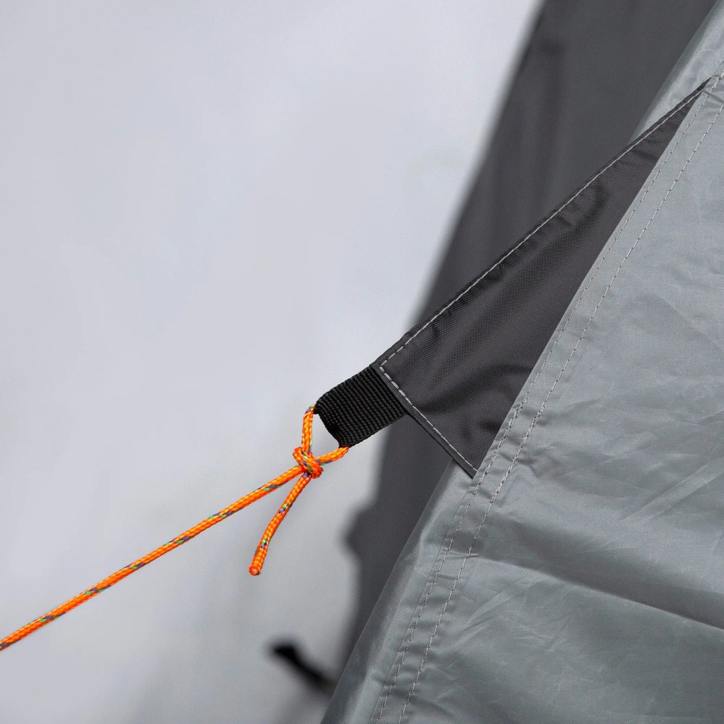 Outsunny 2-3 Személyes Vizesálló Könnyű Szellős Kupola Sátor, Könnyen Összeszerelhető, 2 Ajtó, Ablak, Méretei: 3,25L x 1,83W x 1,3H m, Üvegfibrid, Pol