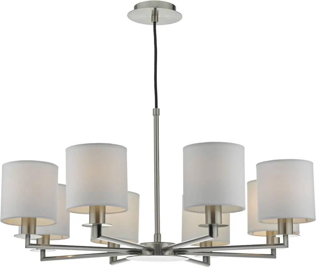 DAR LIGHTING TYL0838 TYLER Modern Csillár Szatén Nikkel E14 IP20