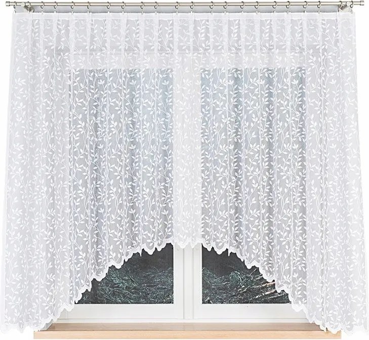 Zsuzsanna Jacquard készfüggöny, alul kivágással 300x160 cm