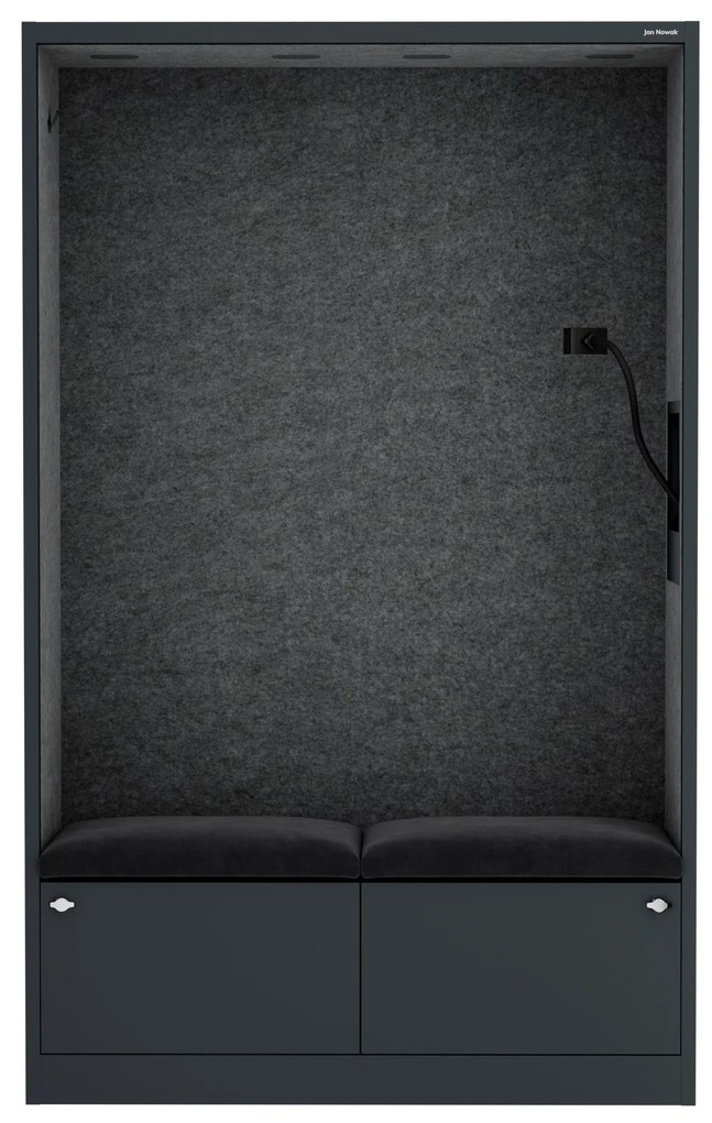 Sally 1150mm korpus Antracytowy - siedzisko Ciemnoszary