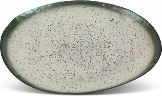 Patera 27x27x3 Monte zöld művészi üveg