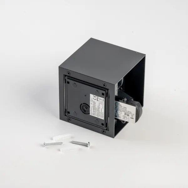 BRILAGI - CUBE LED kültéri fali lámpatest érzékelővel LED/6W/230V fekete IP65