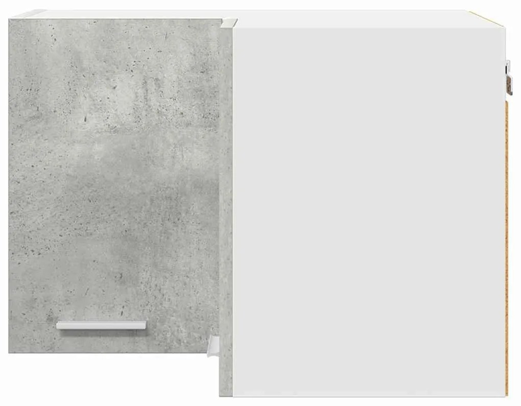 Függő szekrény Riga Beton szürke és fehér 57 x 57 x 40 cm