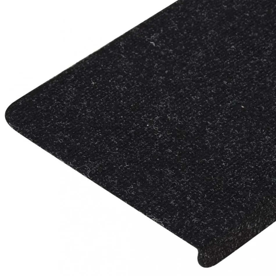 15 db antracitszürke öntapadó lépcsőszőnyeg 65x24,5x3,5 cm