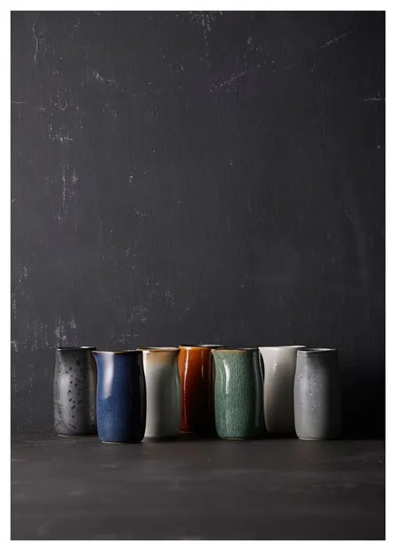 Fekete-kék kerámia tejkiöntő 200 ml Gastro Dark Blue/Black – Bitz