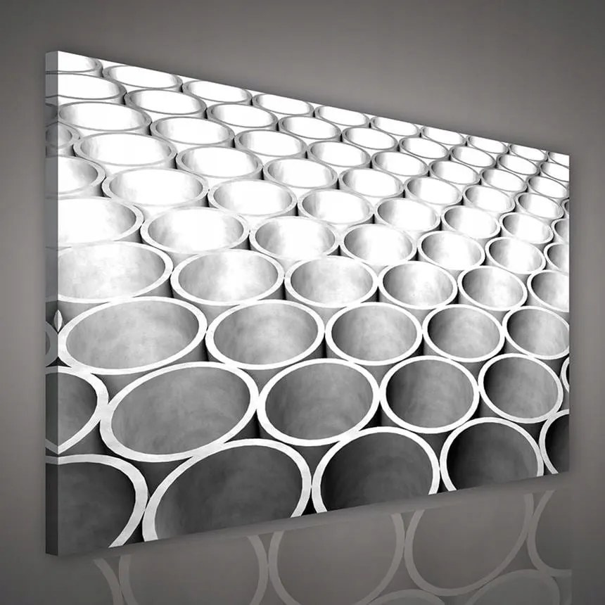 Vászonkép 100x75 Csövek hengerek minta ismétlés geometria absztrakt