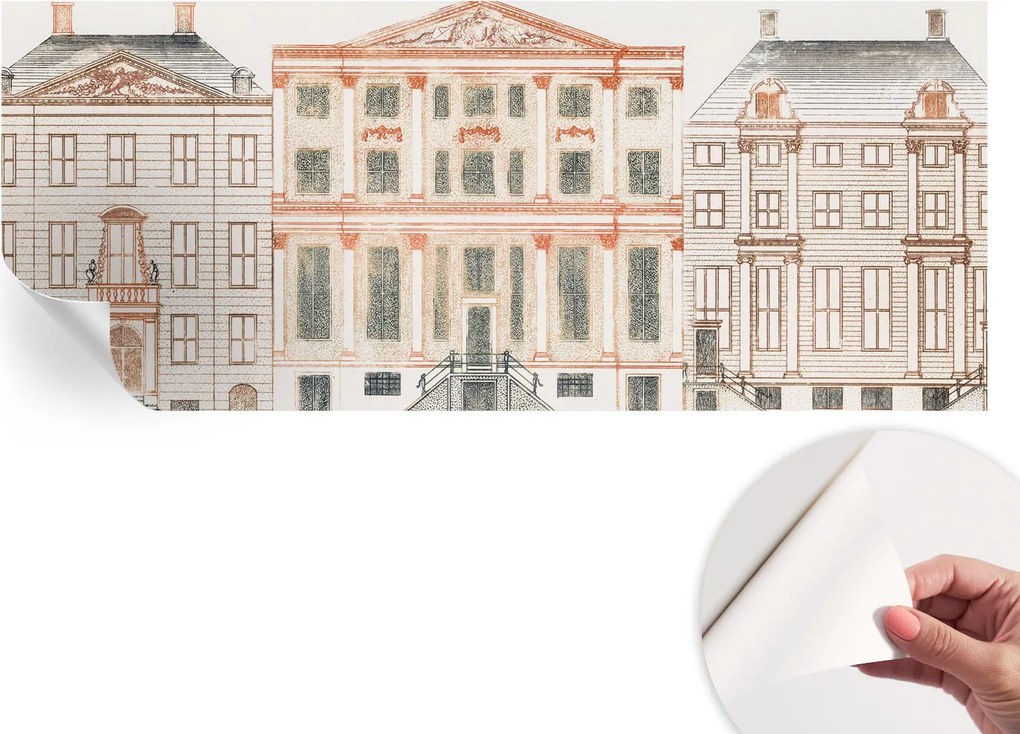 Dekoratív öntapadós fotótapéta irodába Klasszikus épületek 250x104 cm