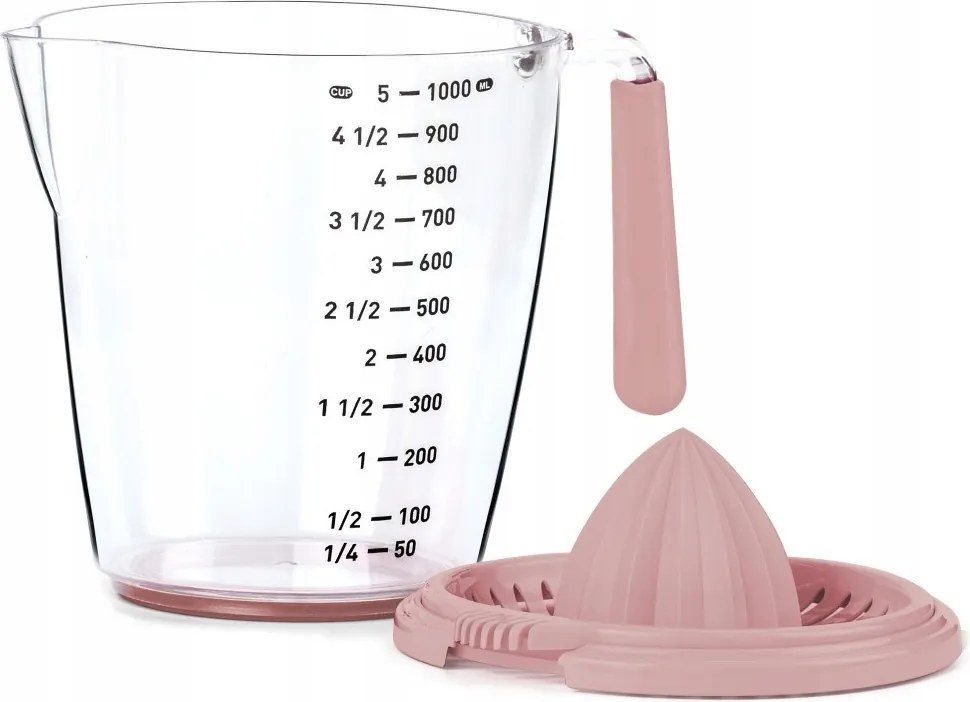 Kancsó mérőpohárral és facsaróval 1L púderes citrus gyümölcsprés