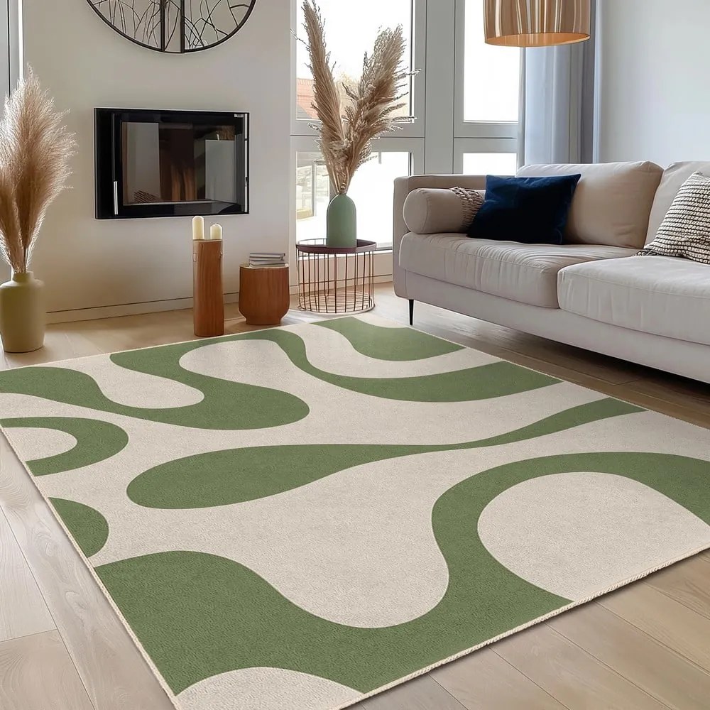 Zöld mosható futószőnyeg 60x230 cm Matcha Latte – Mila Home
